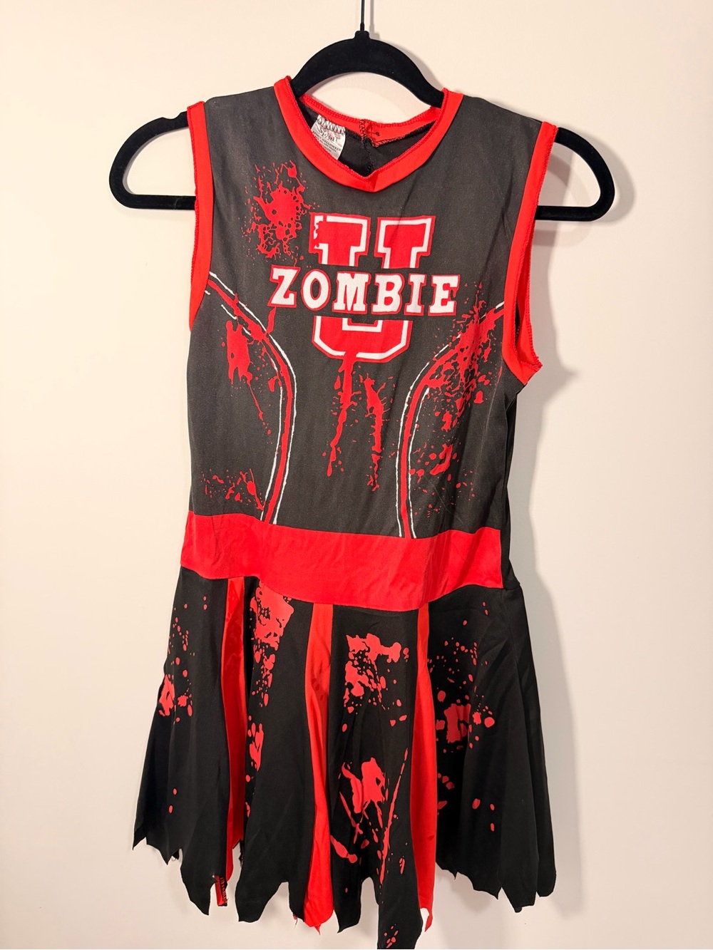 Spirit Black & Red "Zombie U" Girls Cheer Tank Dress